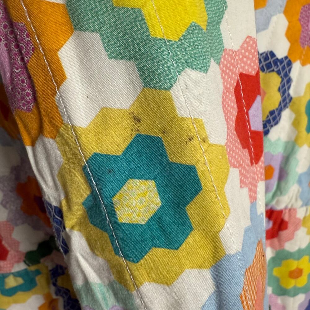 Mira Mikati White Floral Crochet Maxi Dress with Multicolor Flowers - Picture 16 of 16